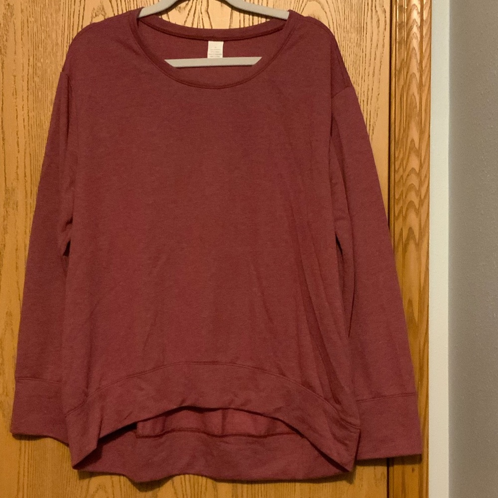 NWOT f21 burgundy crew neck sweater size 3x